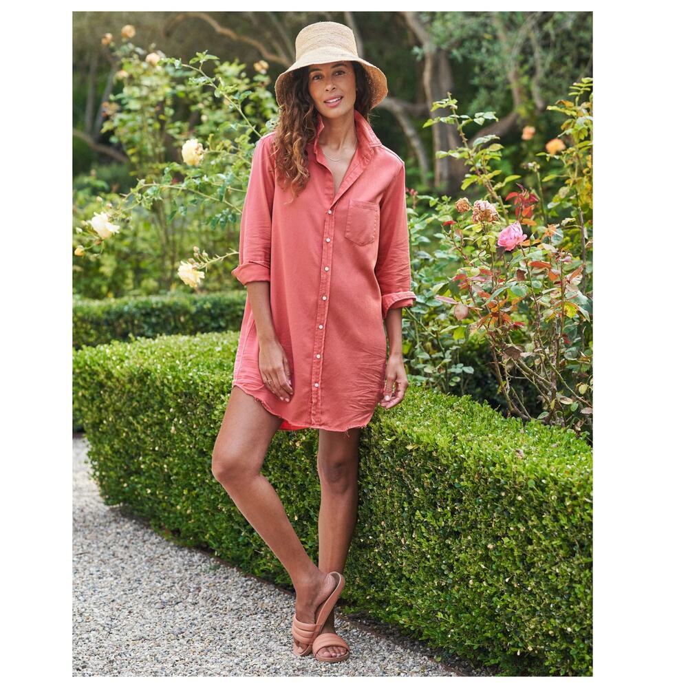 NEW Frank & Eileen Mary Classic Distressed Shirtdress Size XS